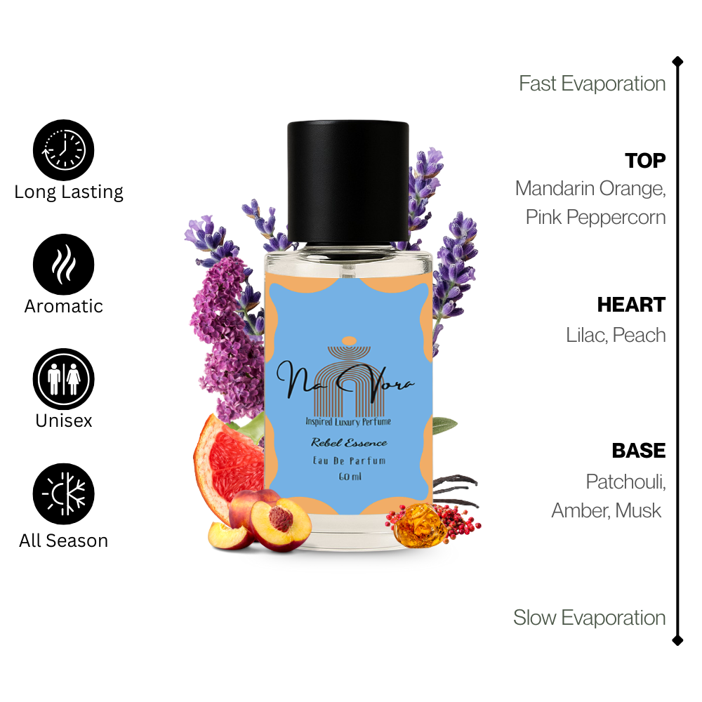 Navora Rebel Essence Perfume for Unisex (60ML)